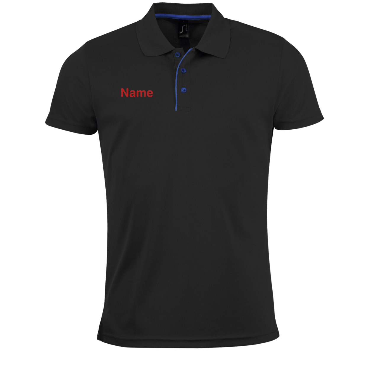 Poloshirt TSV Bogesport + Namen - Schwarz – Bild 2