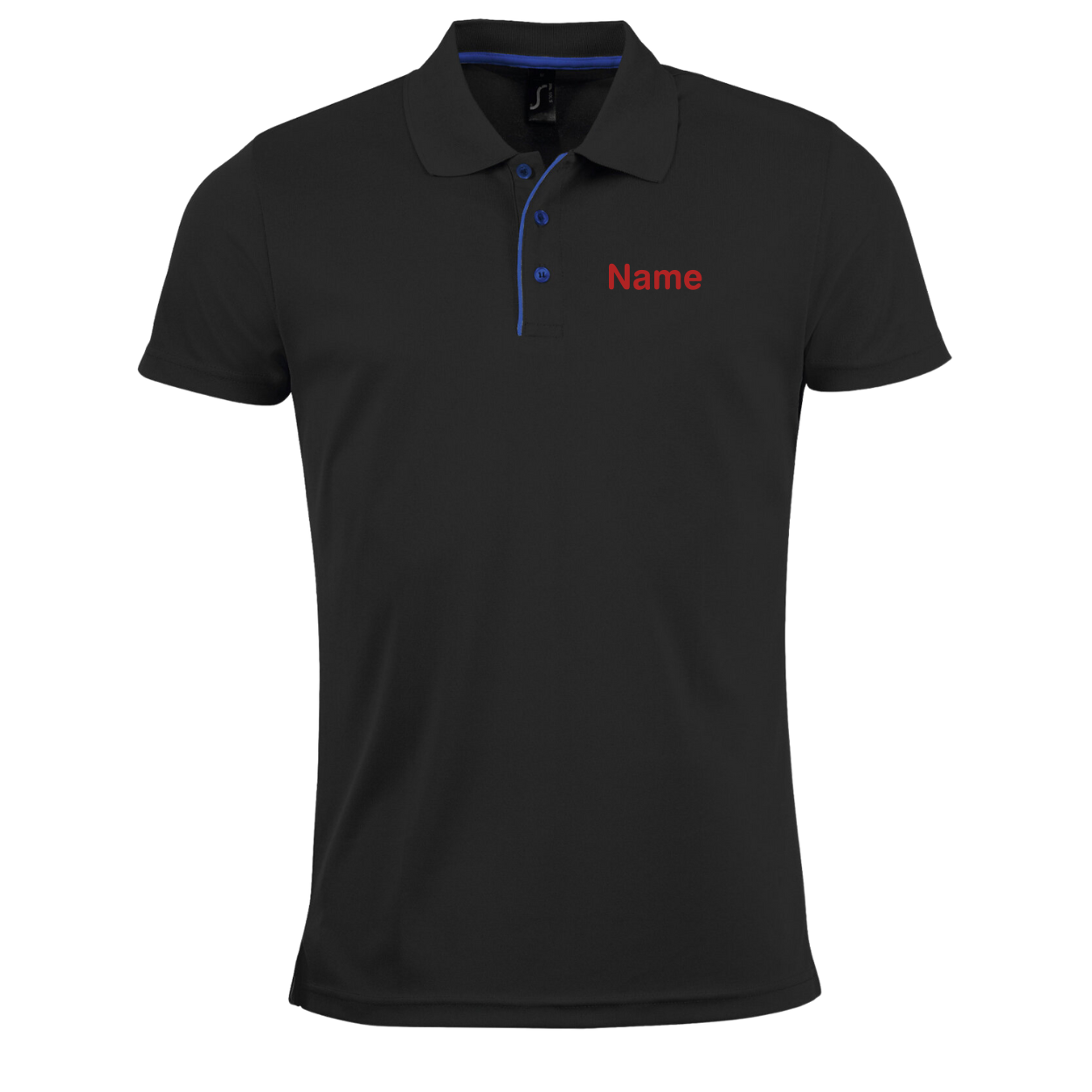 Poloshirt TSV Bogesport + Namen - Schwarz – Bild 3