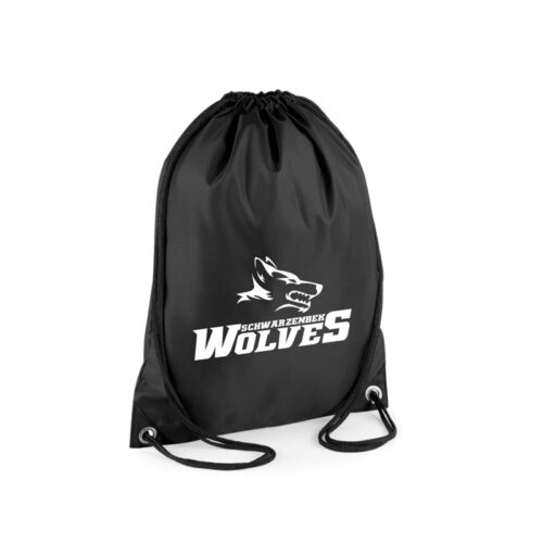 Turnbeutel Schwarzenbek Wolves "Wolf"- Schwarz