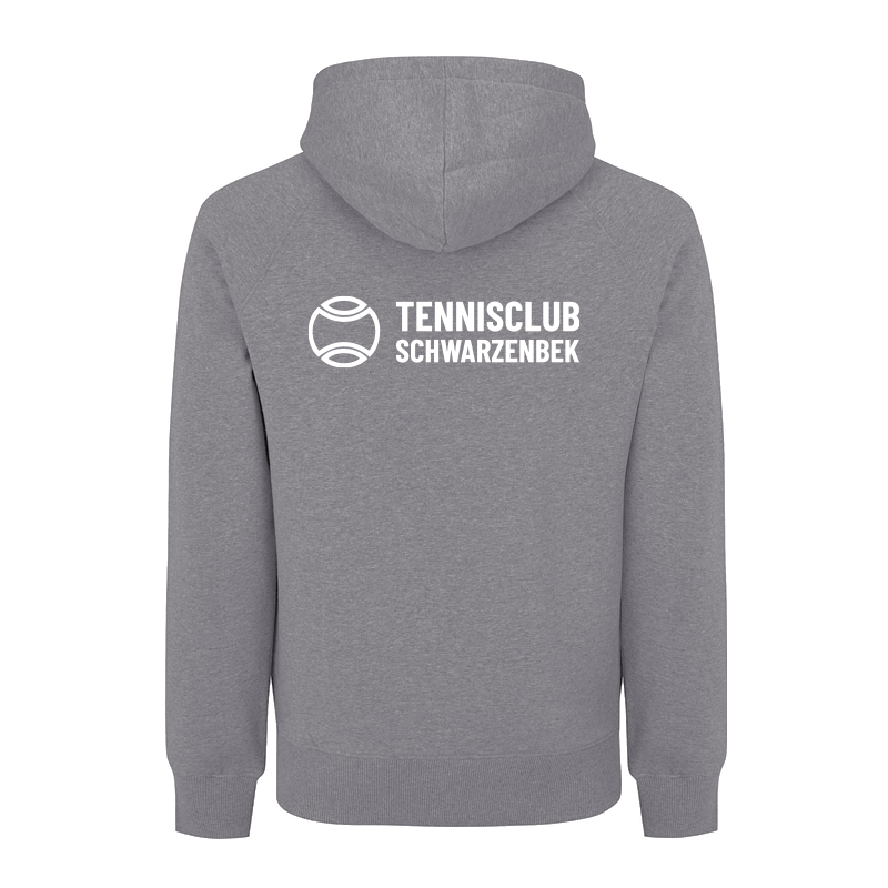 Hoodie TC Schwarzenbek – Grau (weiße Schrift) – Bild 2
